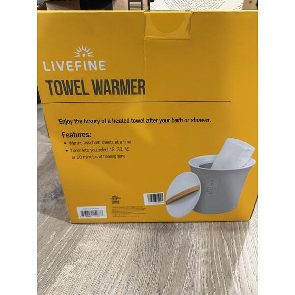 LIVEFINE Luxury Towel Warmer w LED Display/NEW-NEVER-USED 100%-MINT! A*